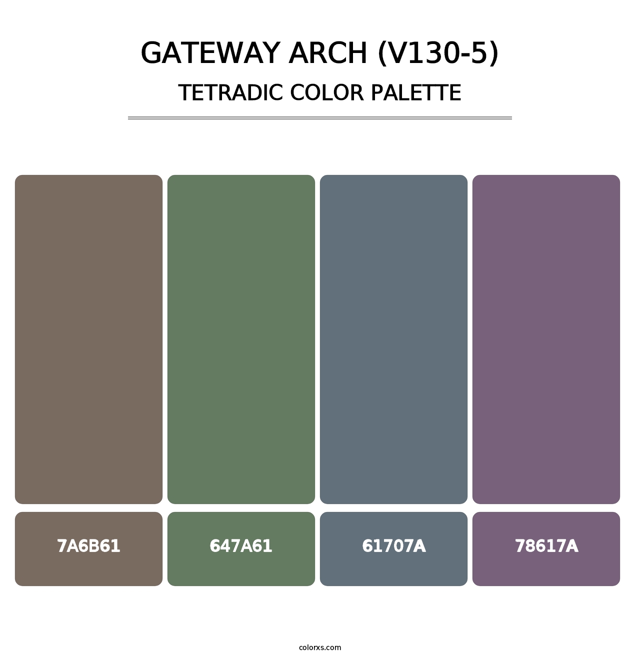 Gateway Arch (V130-5) - Tetradic Color Palette