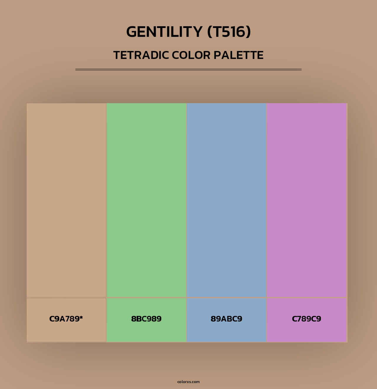 Gentility (T516) - Tetradic Color Palette