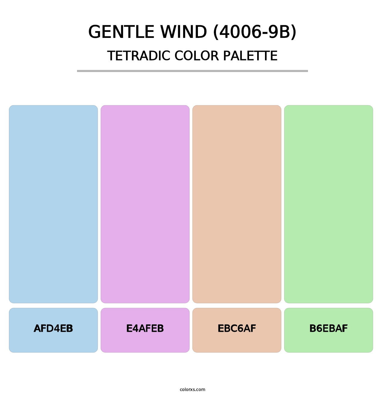 Gentle Wind (4006-9B) - Tetradic Color Palette