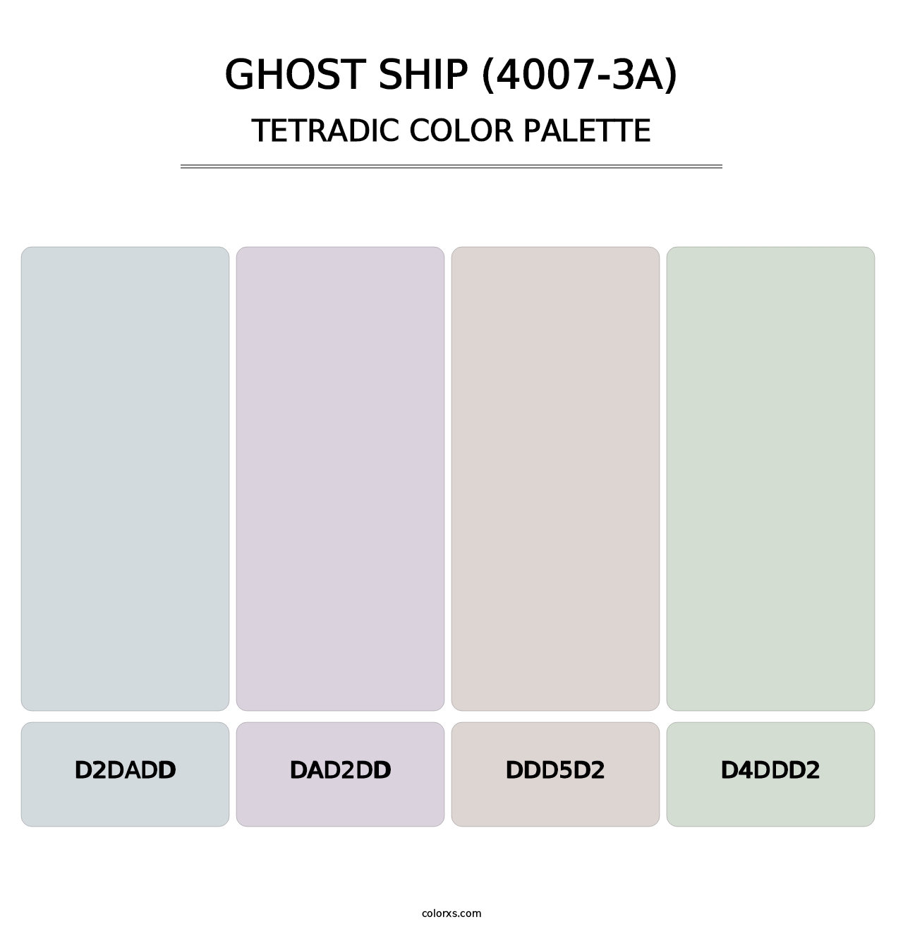 Ghost Ship (4007-3A) - Tetradic Color Palette