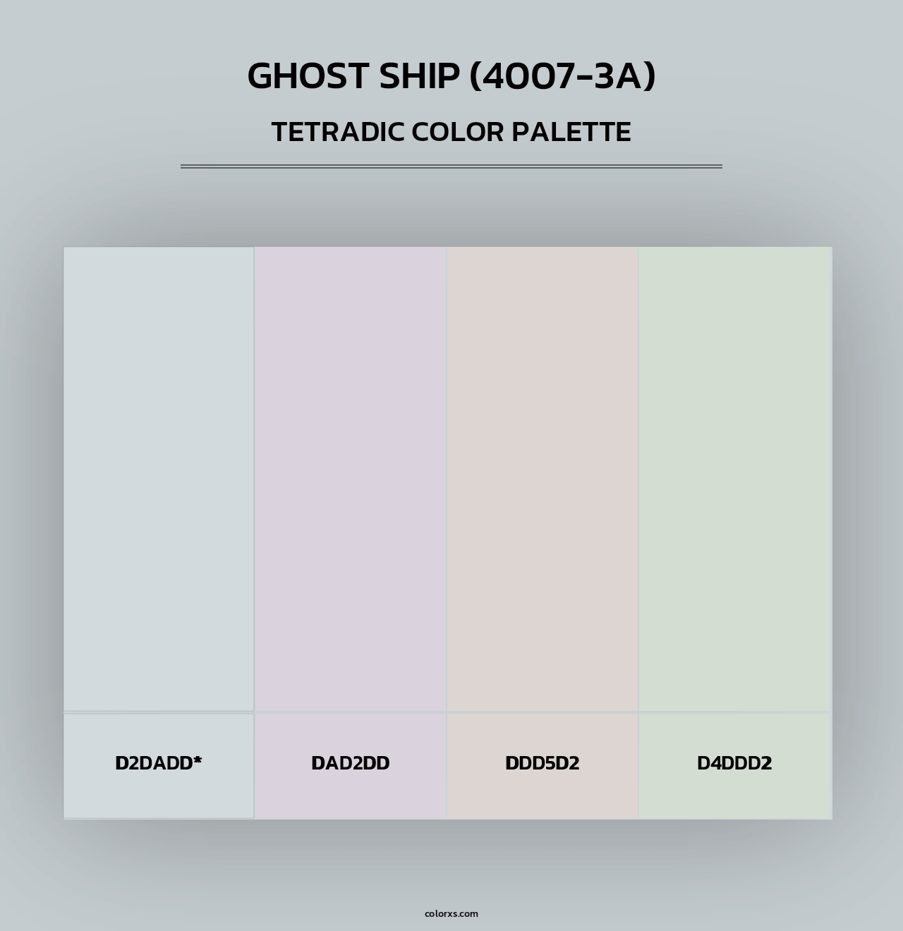 Ghost Ship (4007-3A) - Tetradic Color Palette
