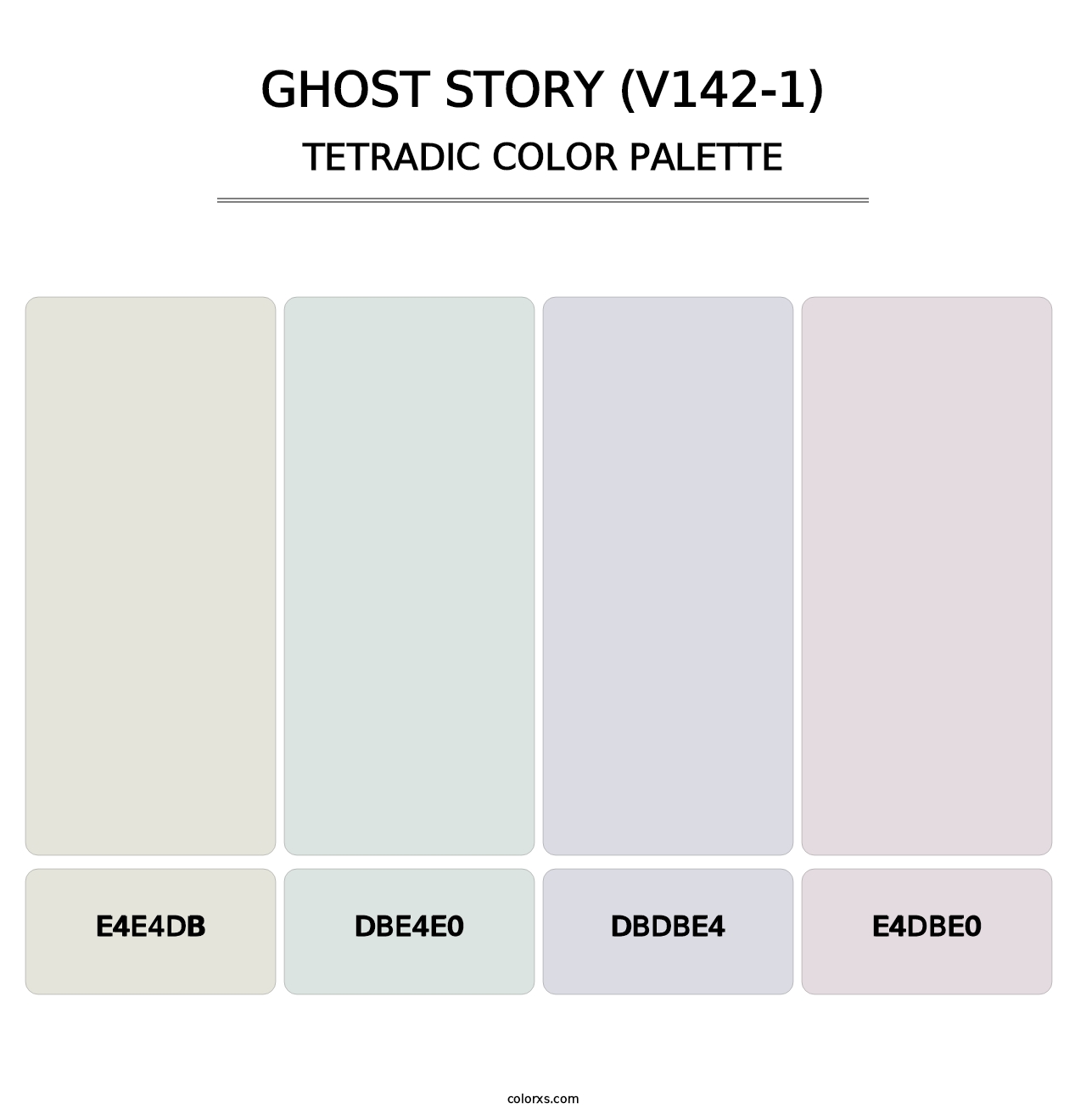 Ghost Story (V142-1) - Tetradic Color Palette