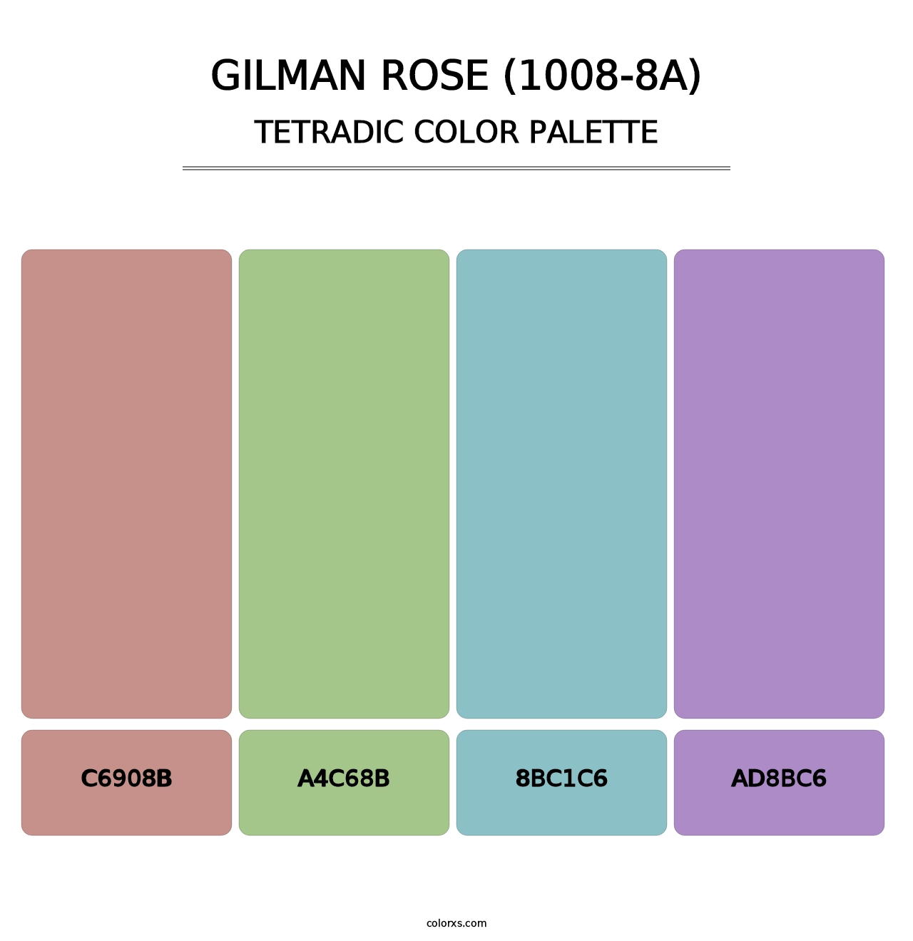 Gilman Rose (1008-8A) - Tetradic Color Palette