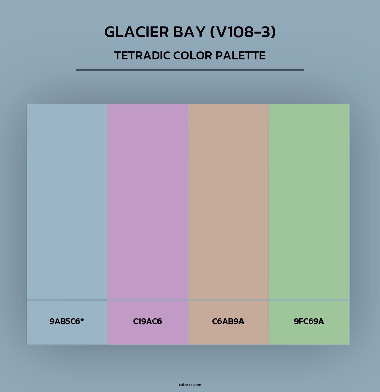 Glacier Bay (V108-3) - Tetradic Color Palette