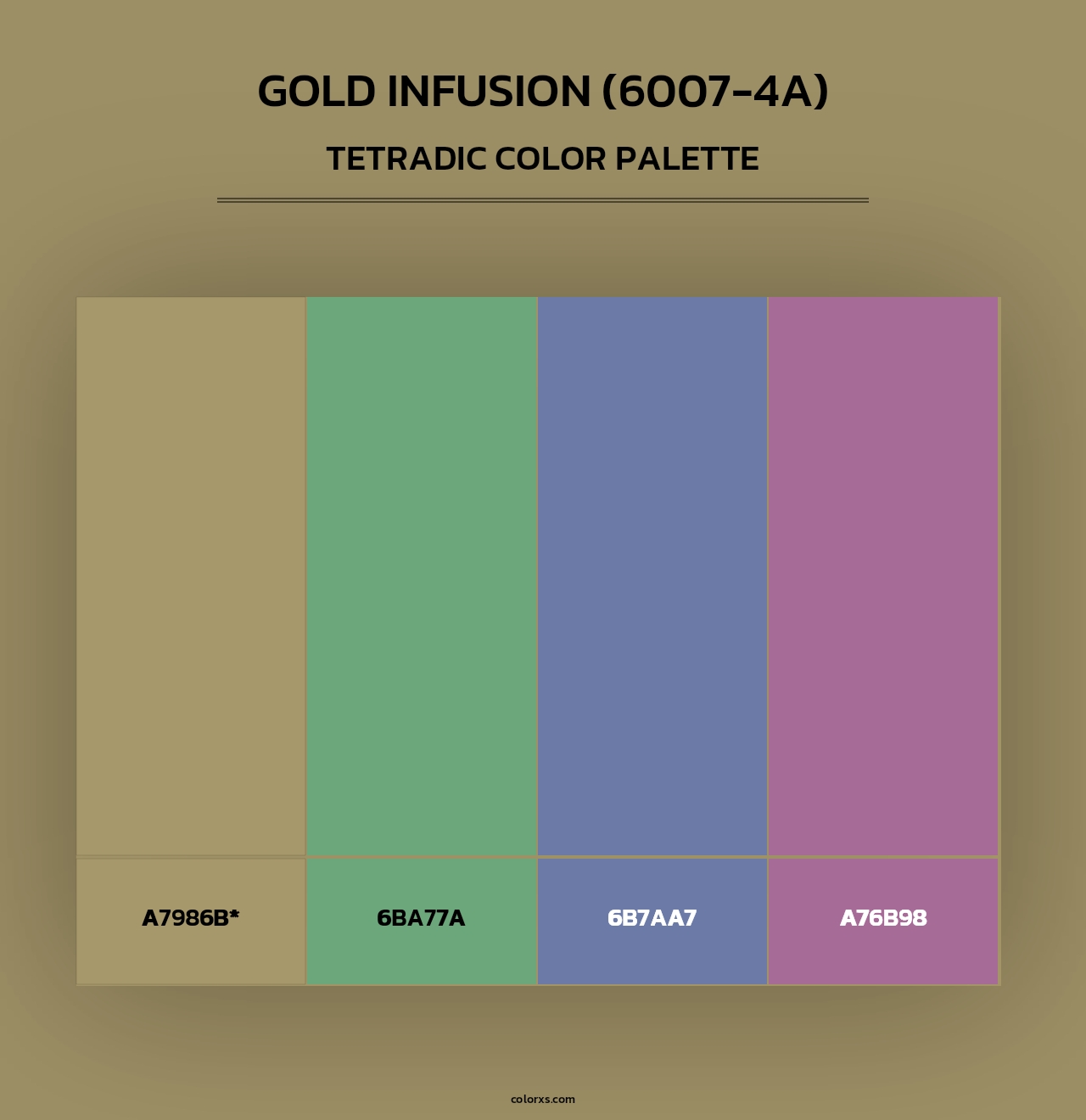 Gold Infusion (6007-4A) - Tetradic Color Palette