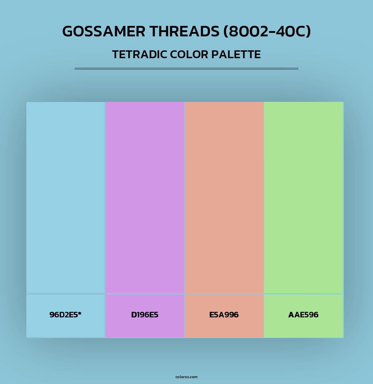 Gossamer Threads (8002-40C) - Tetradic Color Palette