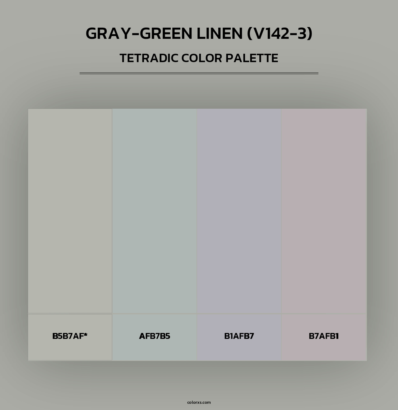 Gray-Green Linen (V142-3) - Tetradic Color Palette