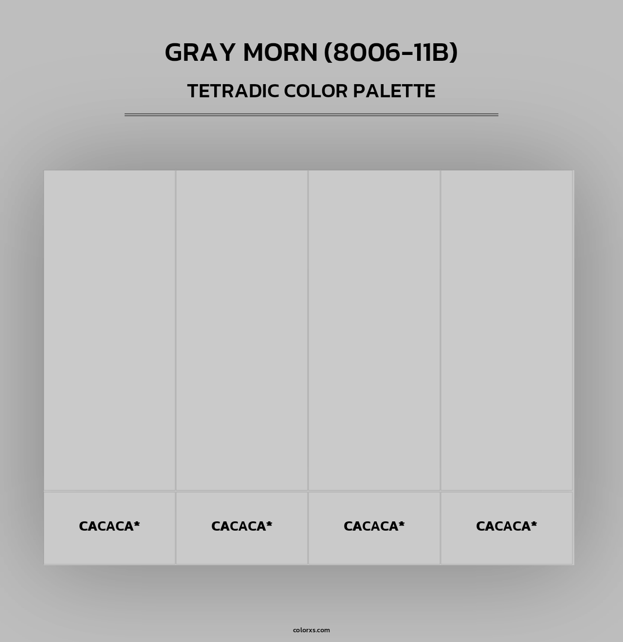 Gray Morn (8006-11B) - Tetradic Color Palette