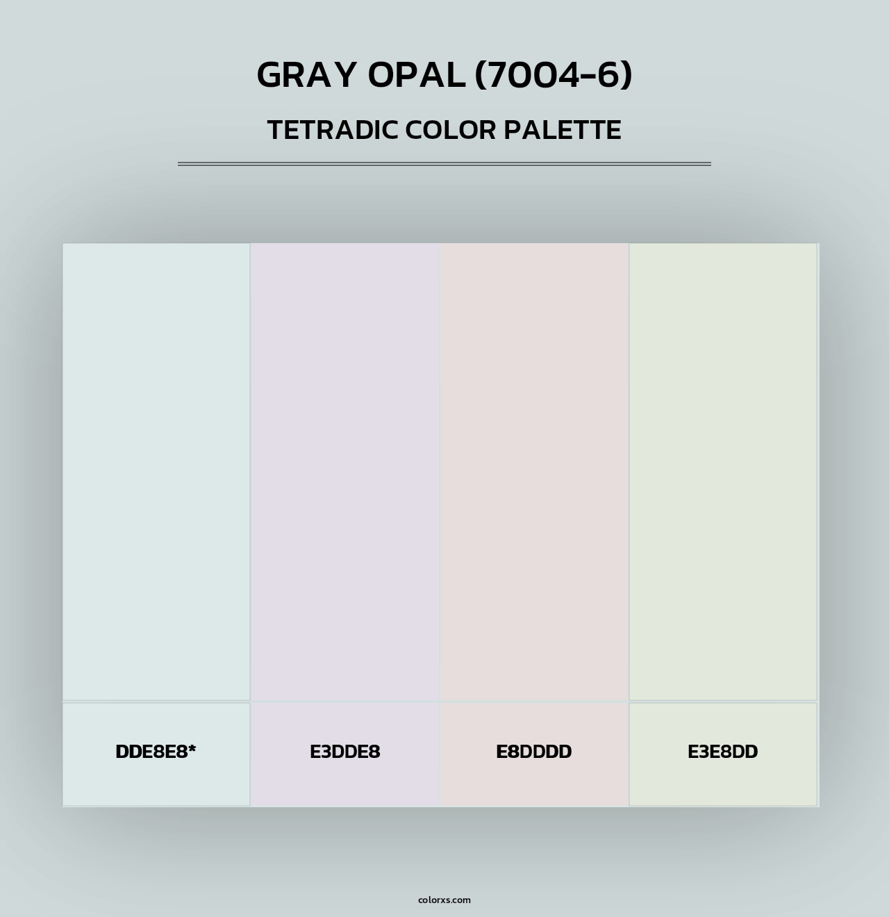 Gray Opal (7004-6) - Tetradic Color Palette