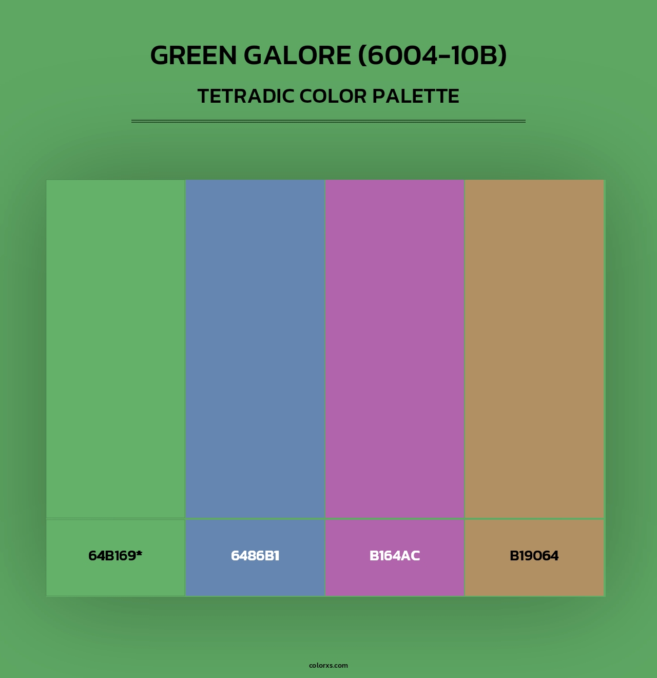Green Galore (6004-10B) - Tetradic Color Palette