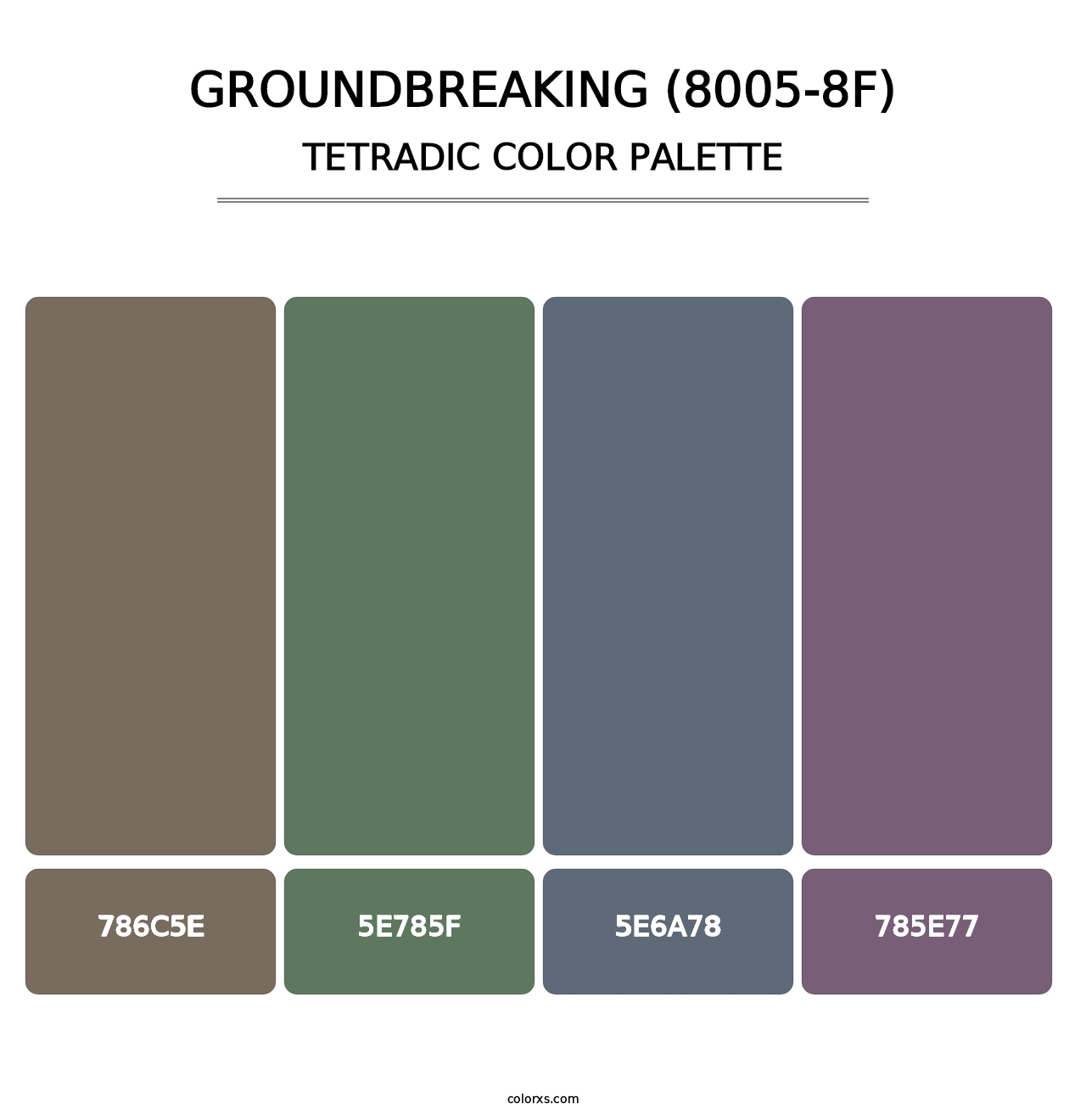 Groundbreaking (8005-8F) - Tetradic Color Palette