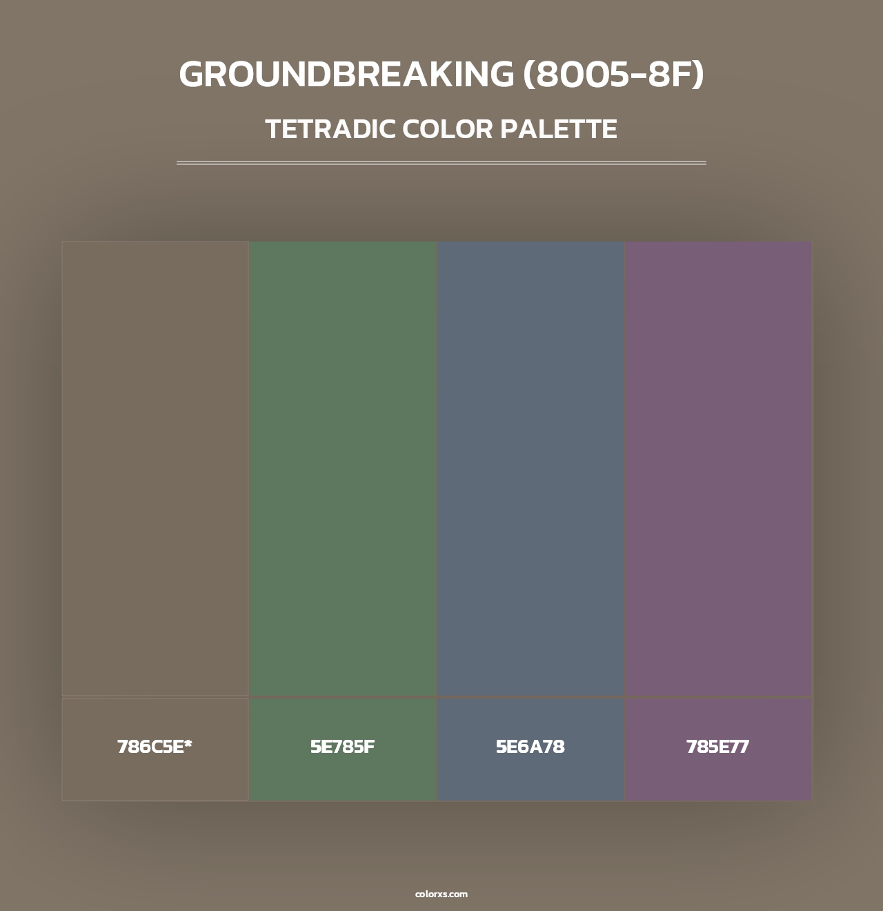 Groundbreaking (8005-8F) - Tetradic Color Palette