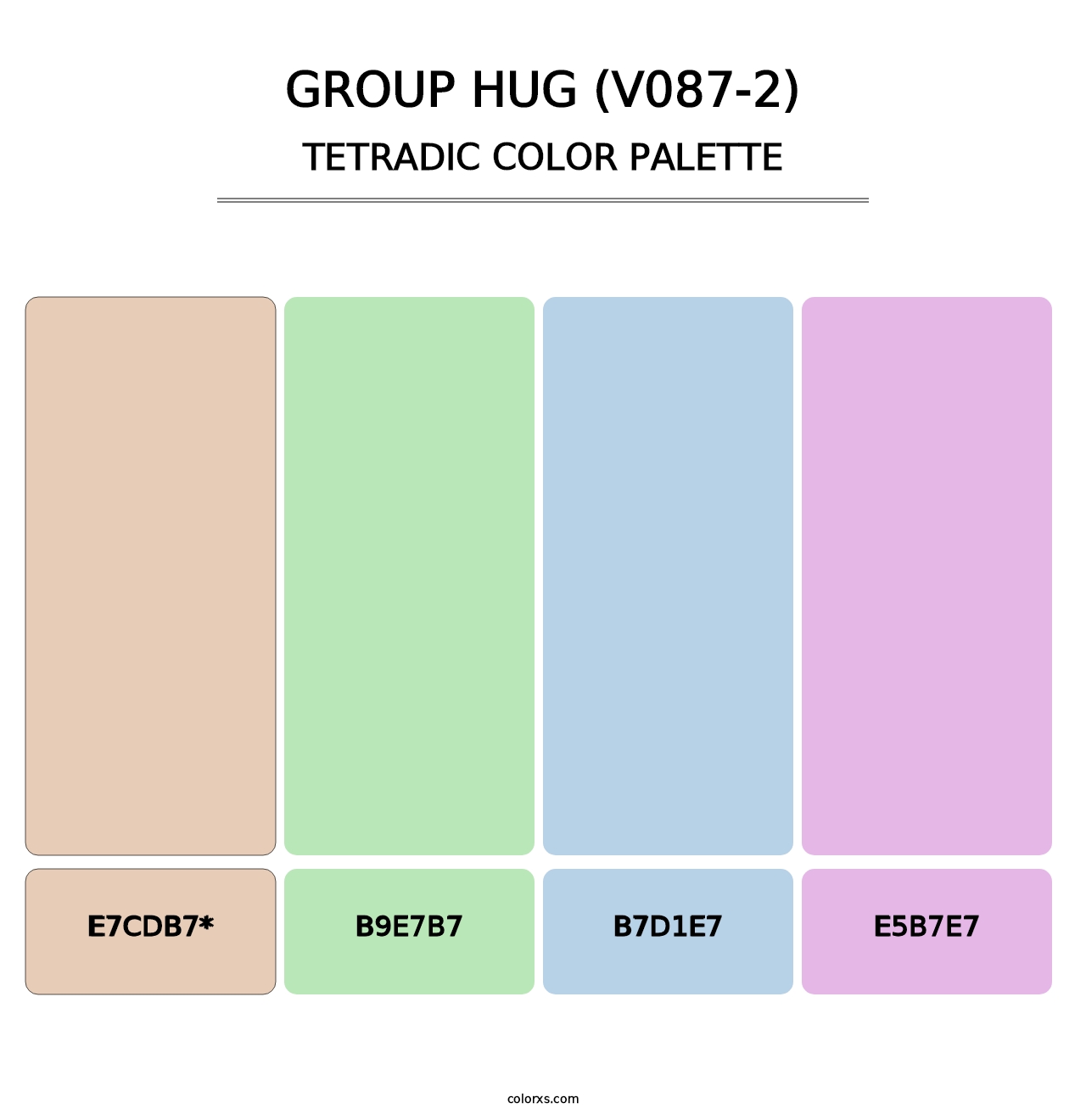 Group Hug (V087-2) - Tetradic Color Palette