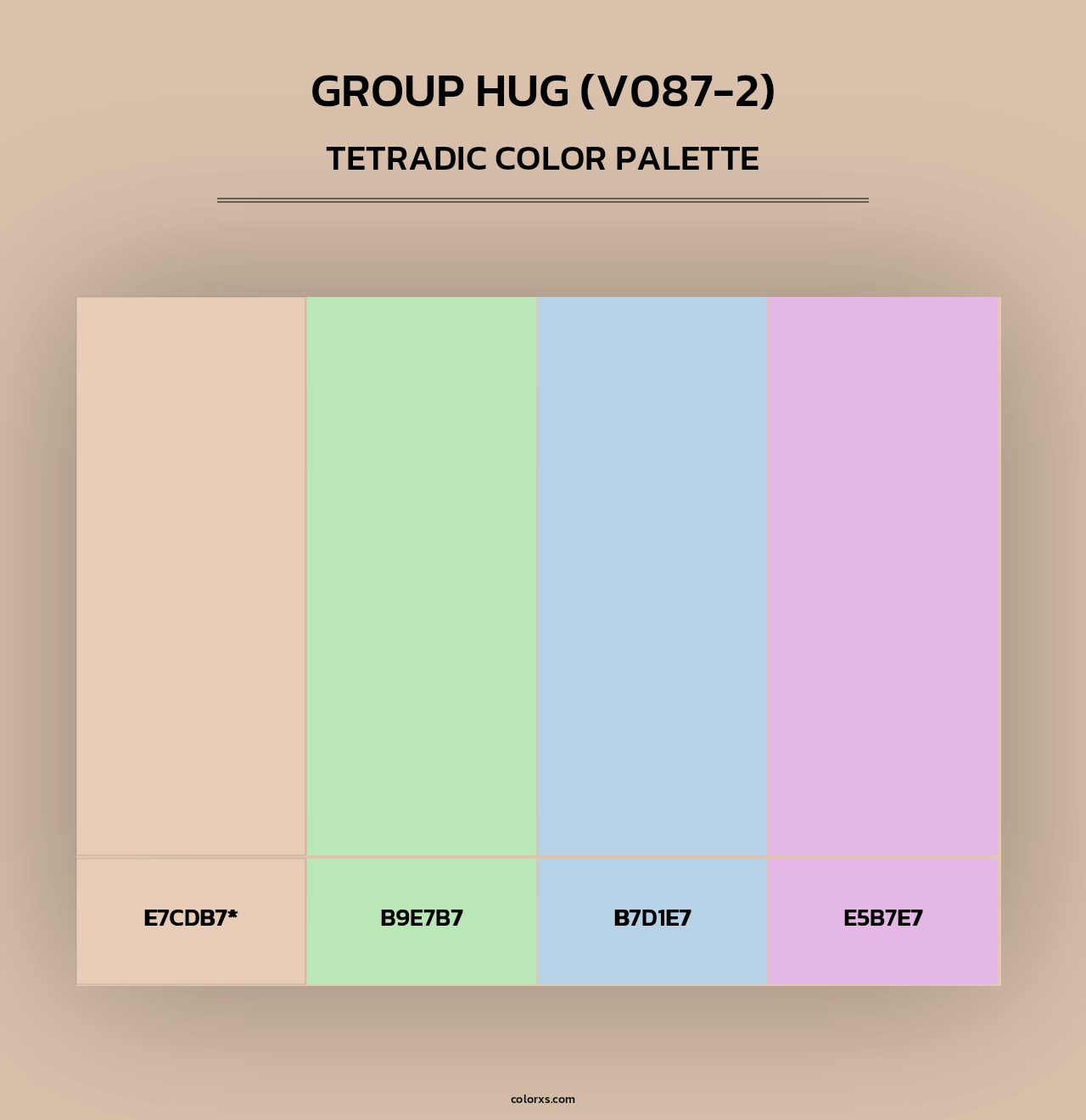 Group Hug (V087-2) - Tetradic Color Palette