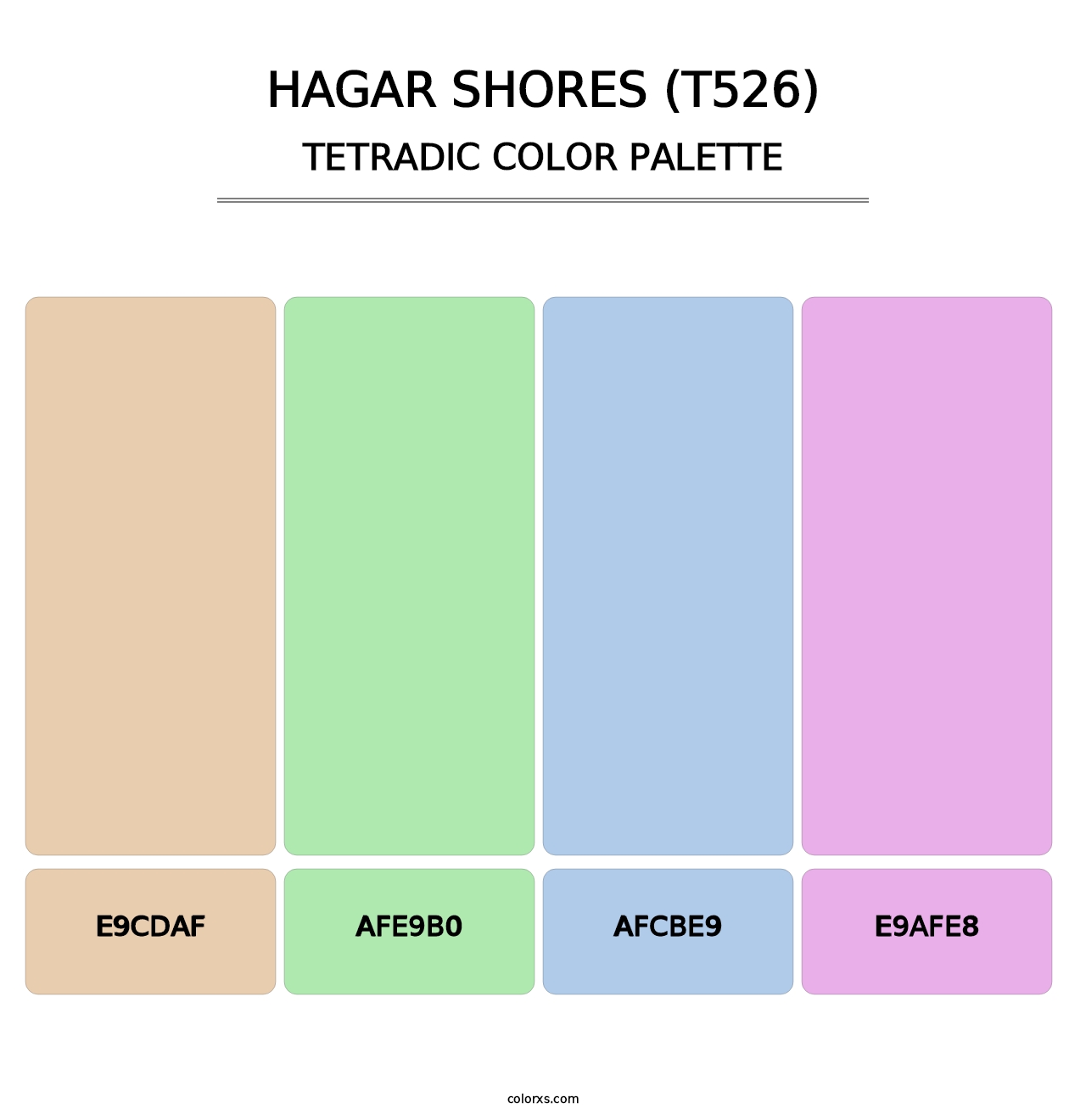 Hagar Shores (T526) - Tetradic Color Palette