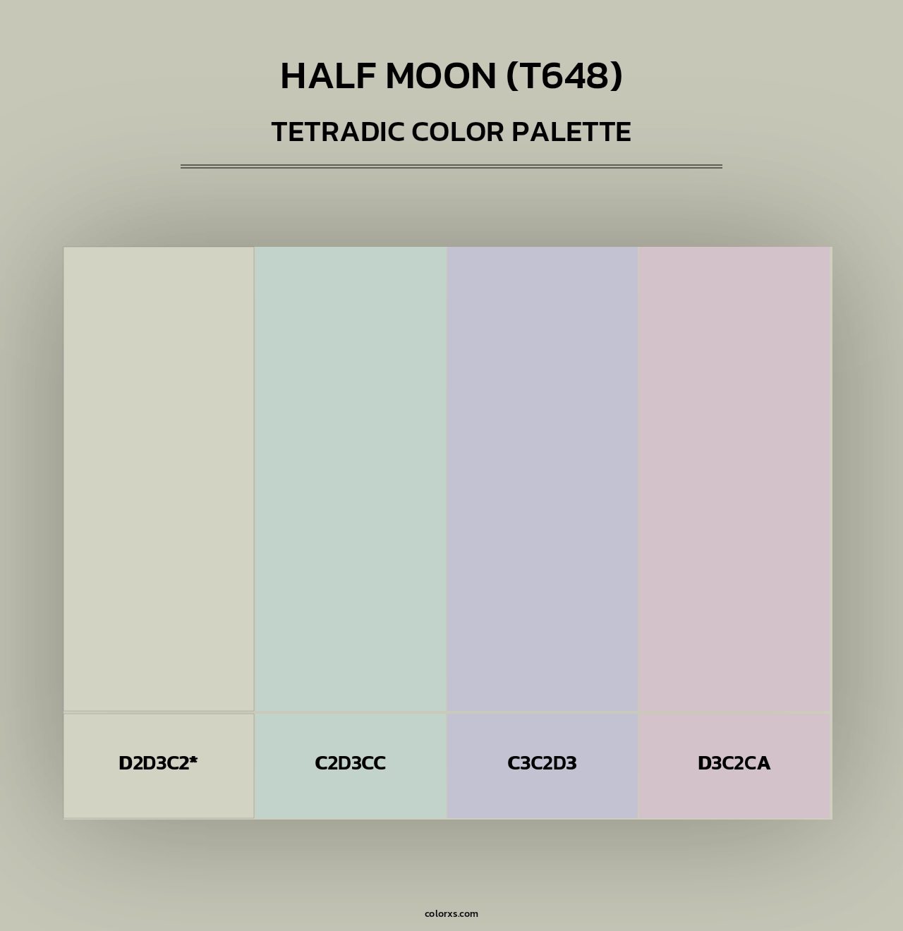 Half Moon (T648) - Tetradic Color Palette