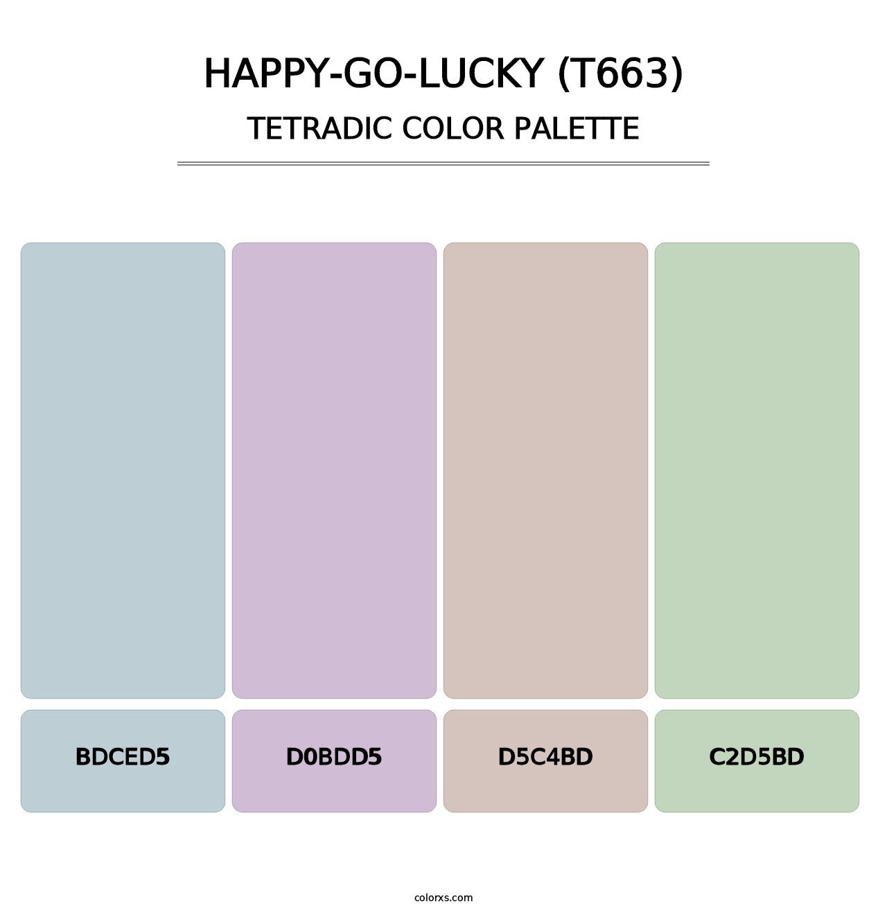 Happy-Go-Lucky (T663) - Tetradic Color Palette