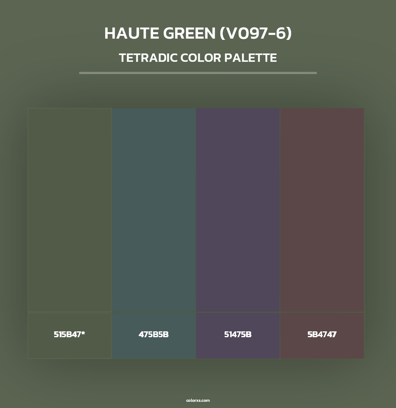 Haute Green (V097-6) - Tetradic Color Palette
