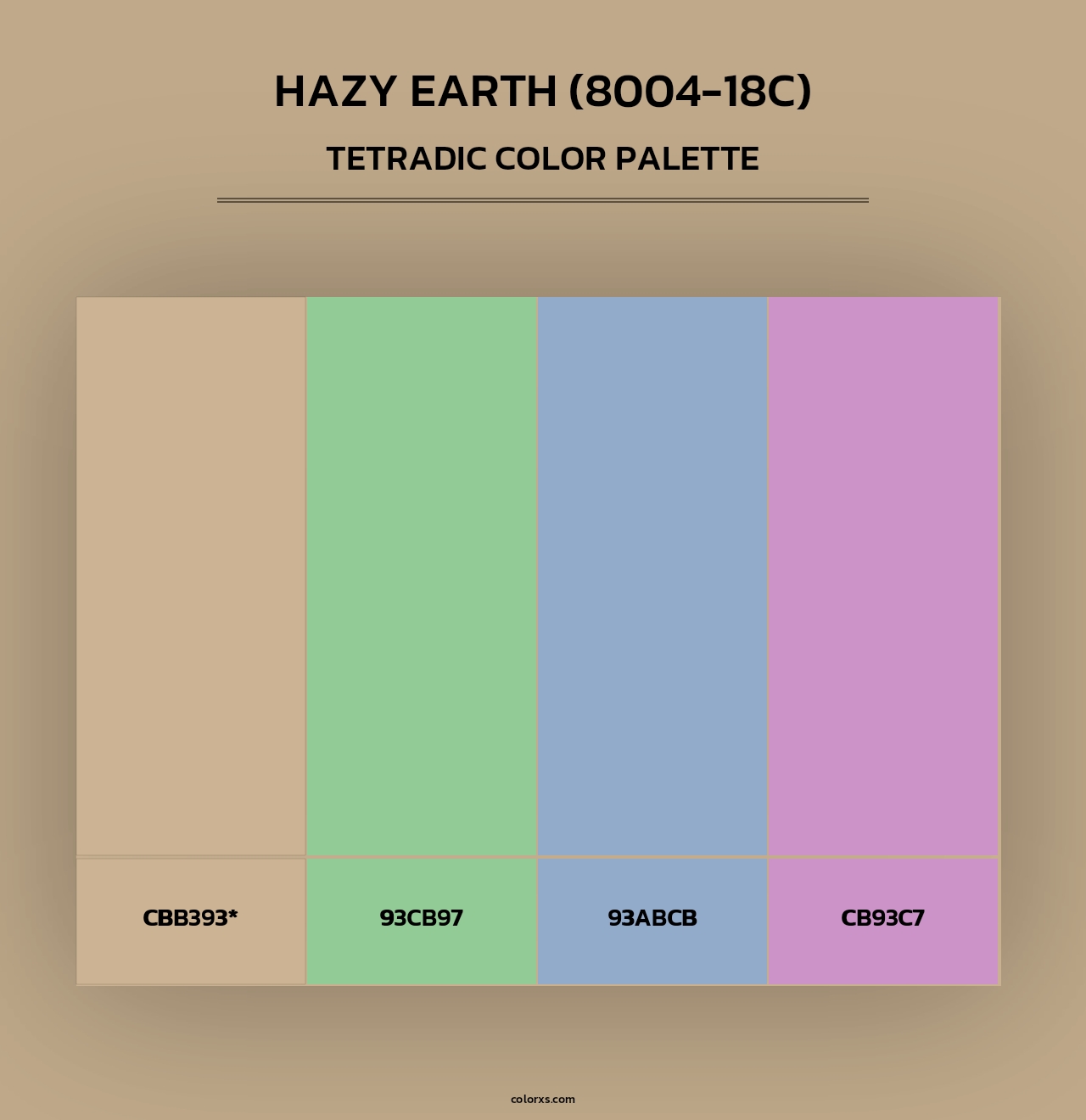 Hazy Earth (8004-18C) - Tetradic Color Palette