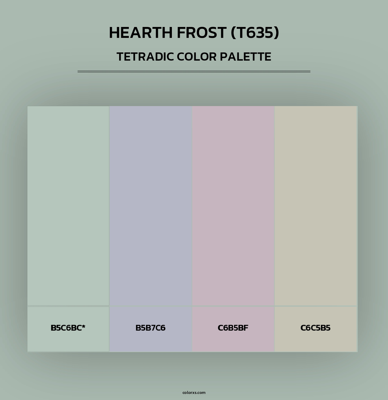 Hearth Frost (T635) - Tetradic Color Palette
