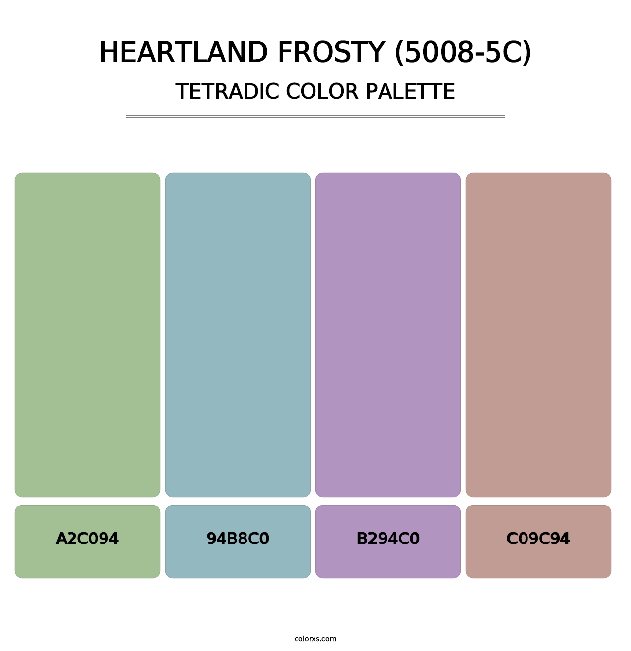 Heartland Frosty (5008-5C) - Tetradic Color Palette