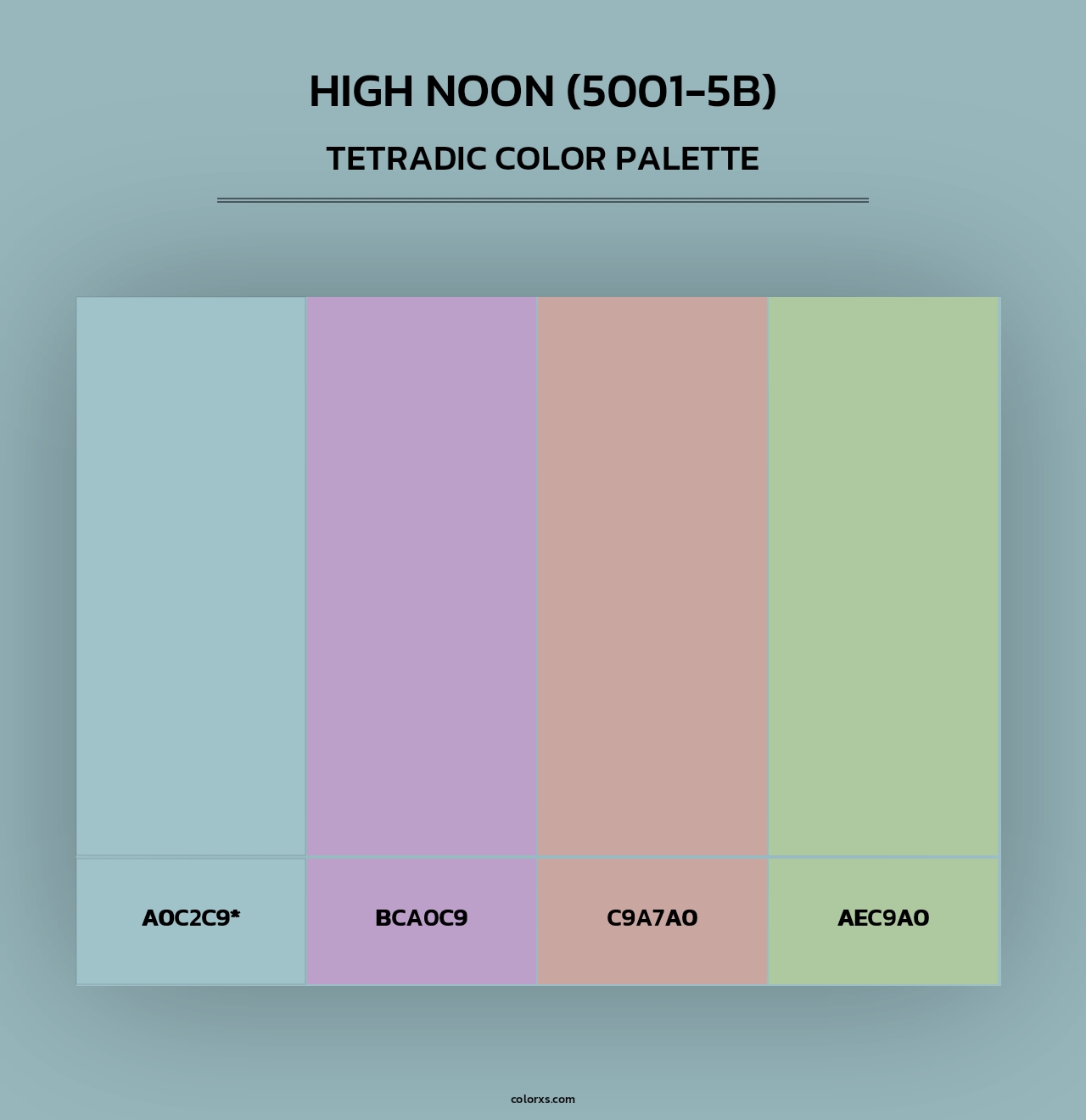 High Noon (5001-5B) - Tetradic Color Palette