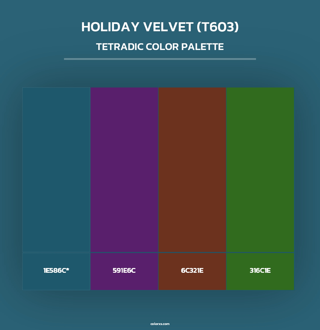 Holiday Velvet (T603) - Tetradic Color Palette