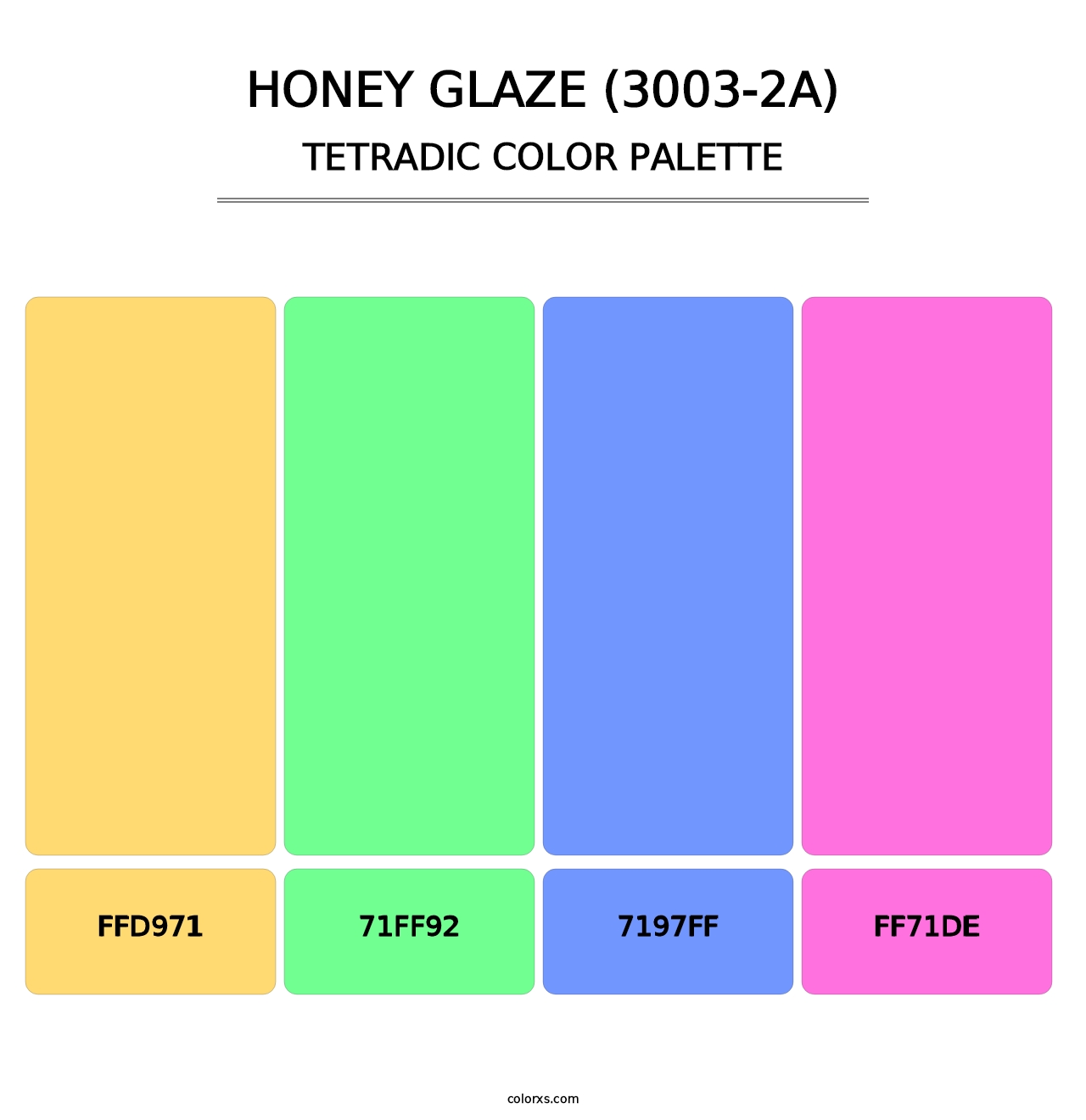 Honey Glaze (3003-2A) - Tetradic Color Palette