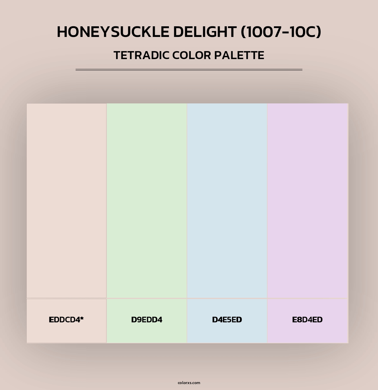 Honeysuckle Delight (1007-10C) - Tetradic Color Palette