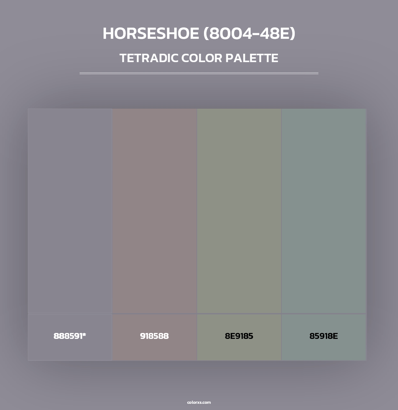 Horseshoe (8004-48E) - Tetradic Color Palette