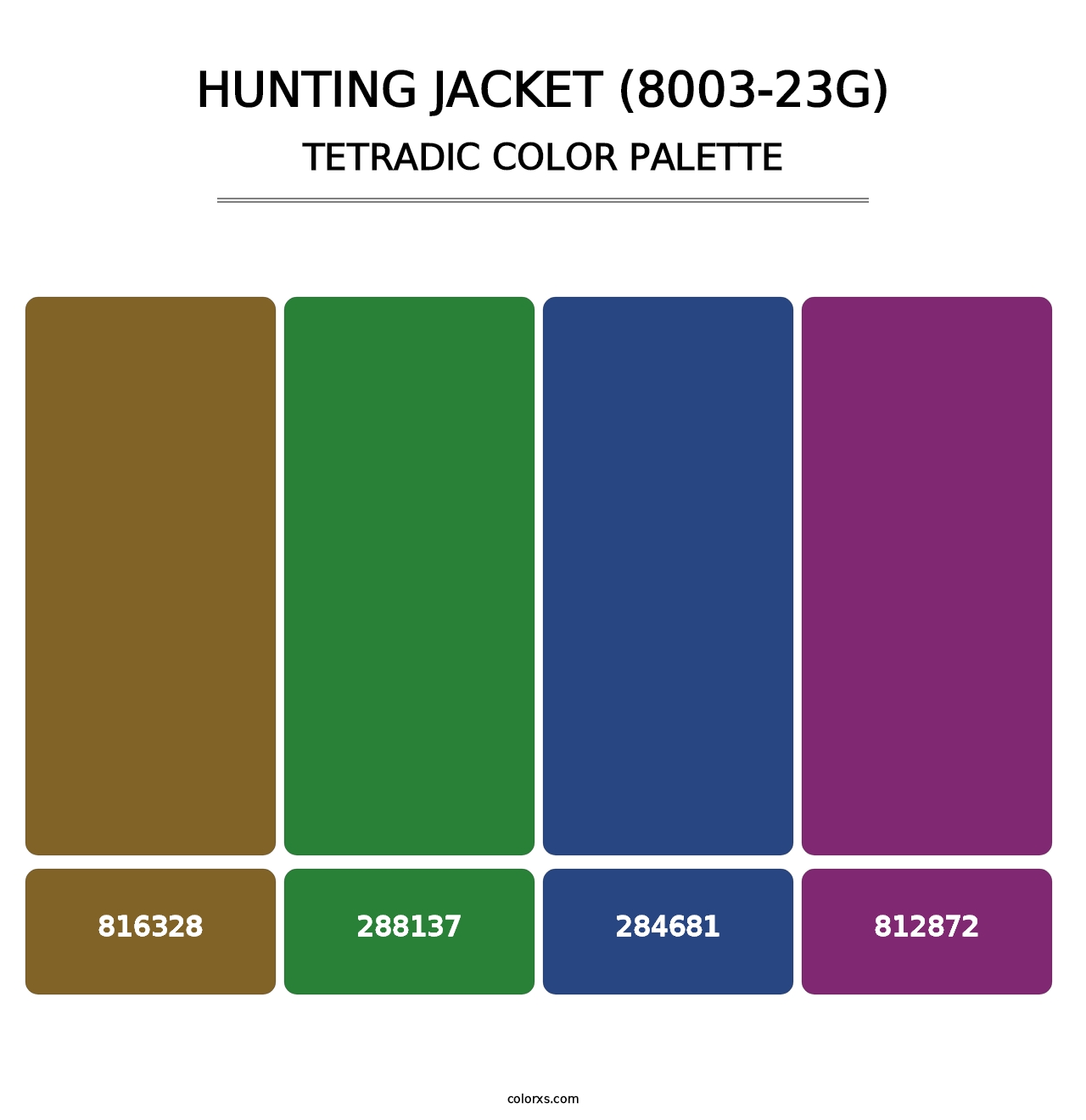 Hunting Jacket (8003-23G) - Tetradic Color Palette