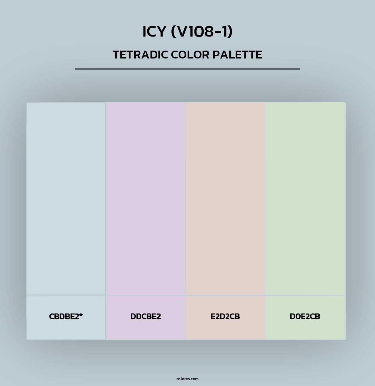 Icy (V108-1) - Tetradic Color Palette