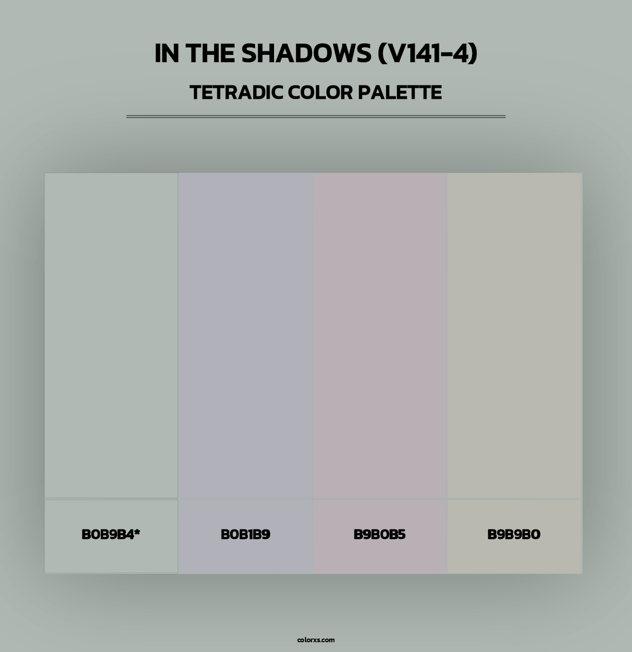 In the Shadows (V141-4) - Tetradic Color Palette