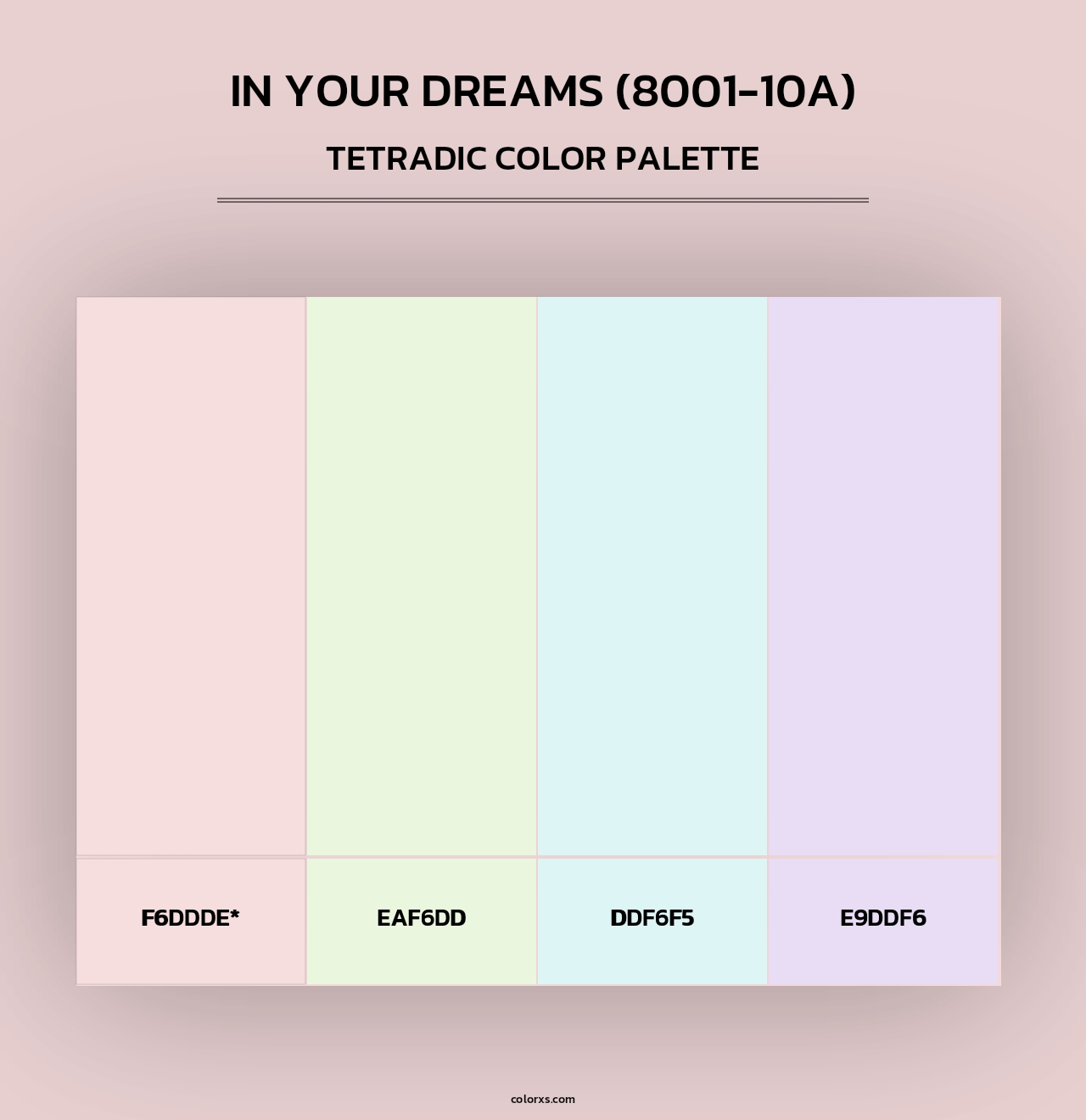 In Your Dreams (8001-10A) - Tetradic Color Palette