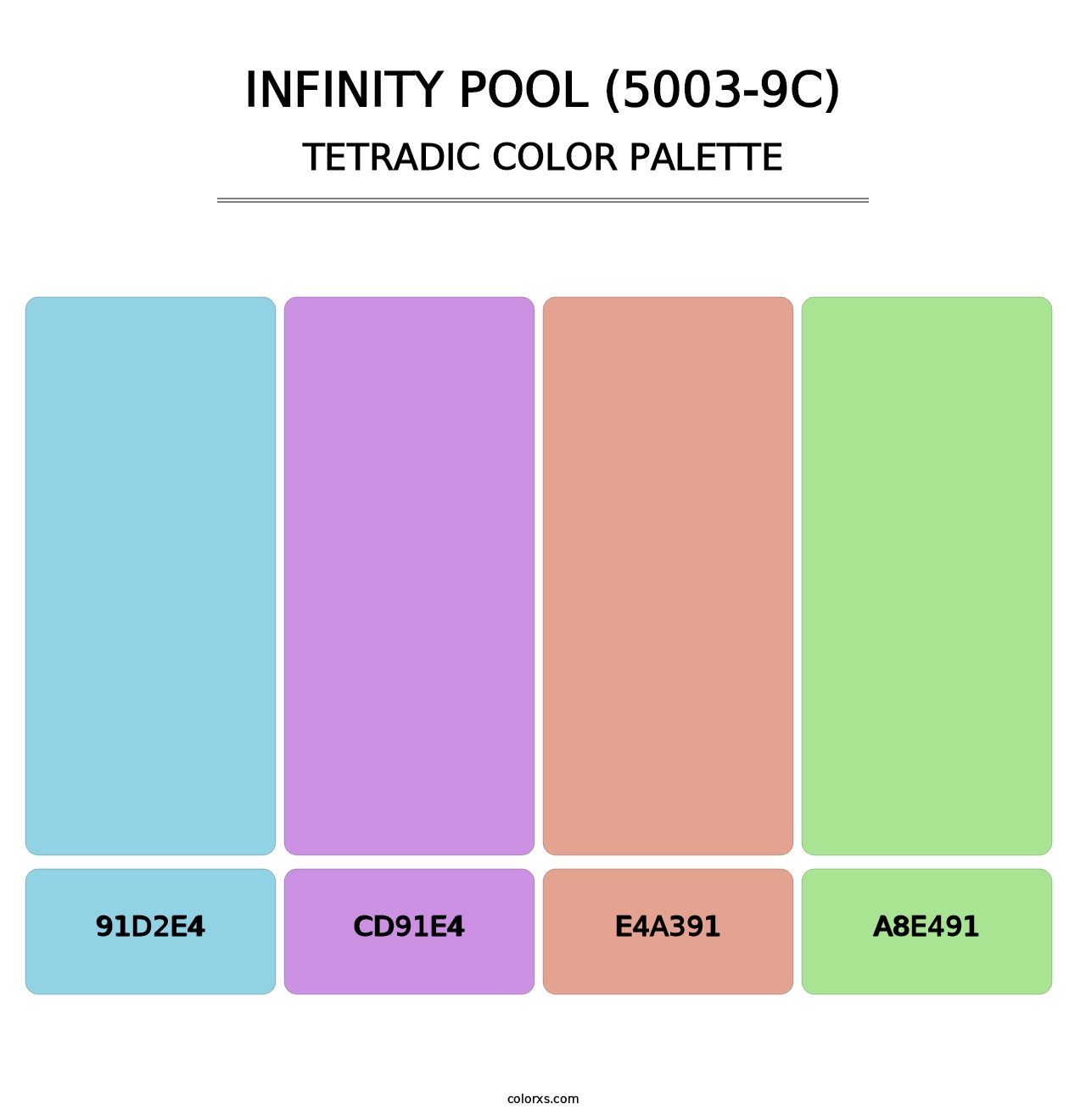 Infinity Pool (5003-9C) - Tetradic Color Palette