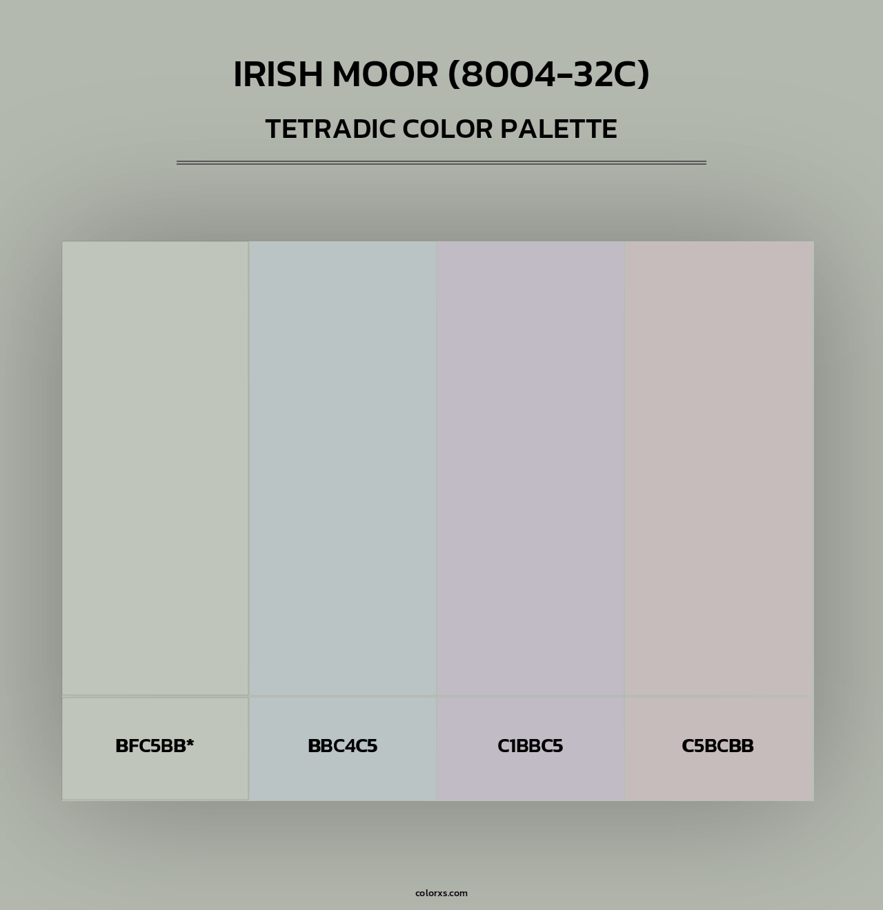 Irish Moor (8004-32C) - Tetradic Color Palette