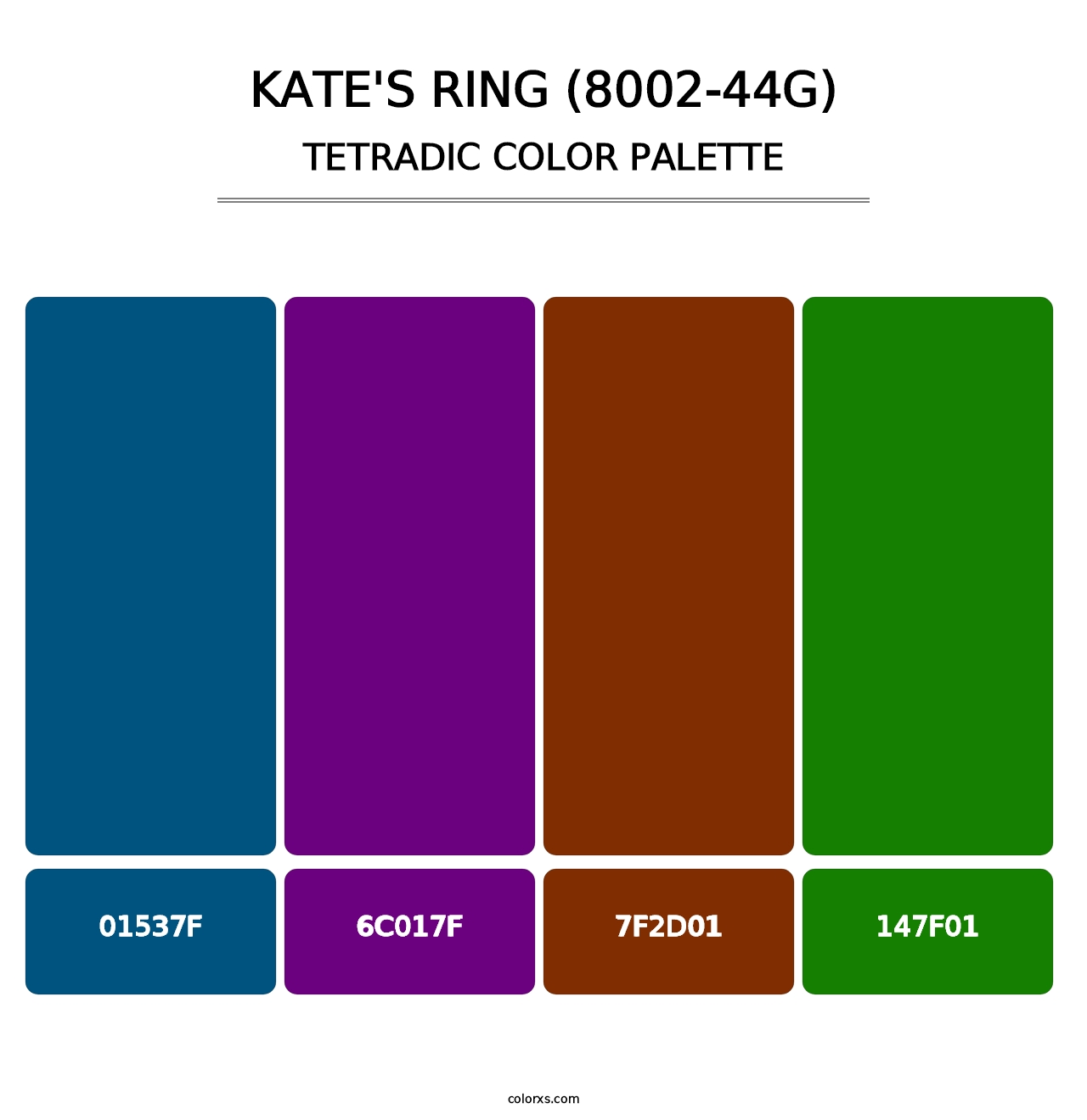 Kate's Ring (8002-44G) - Tetradic Color Palette