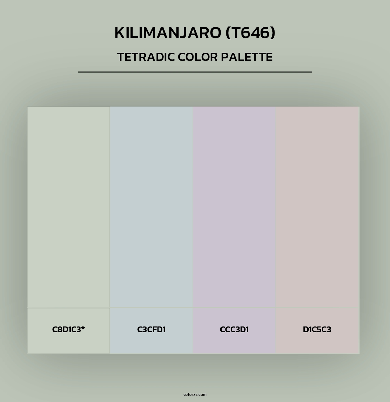 Kilimanjaro (T646) - Tetradic Color Palette