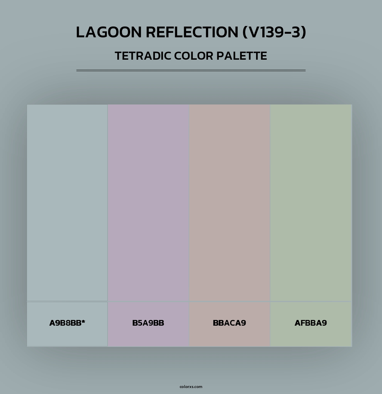 Lagoon Reflection (V139-3) - Tetradic Color Palette