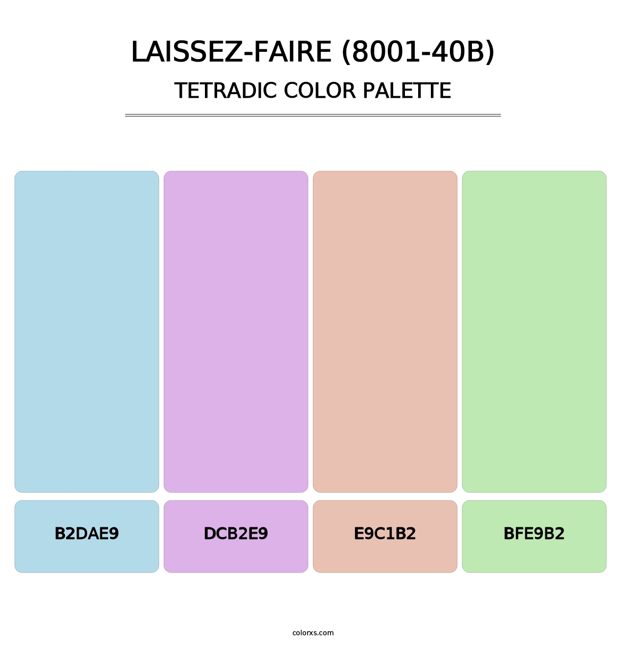 Laissez-Faire (8001-40B) - Tetradic Color Palette