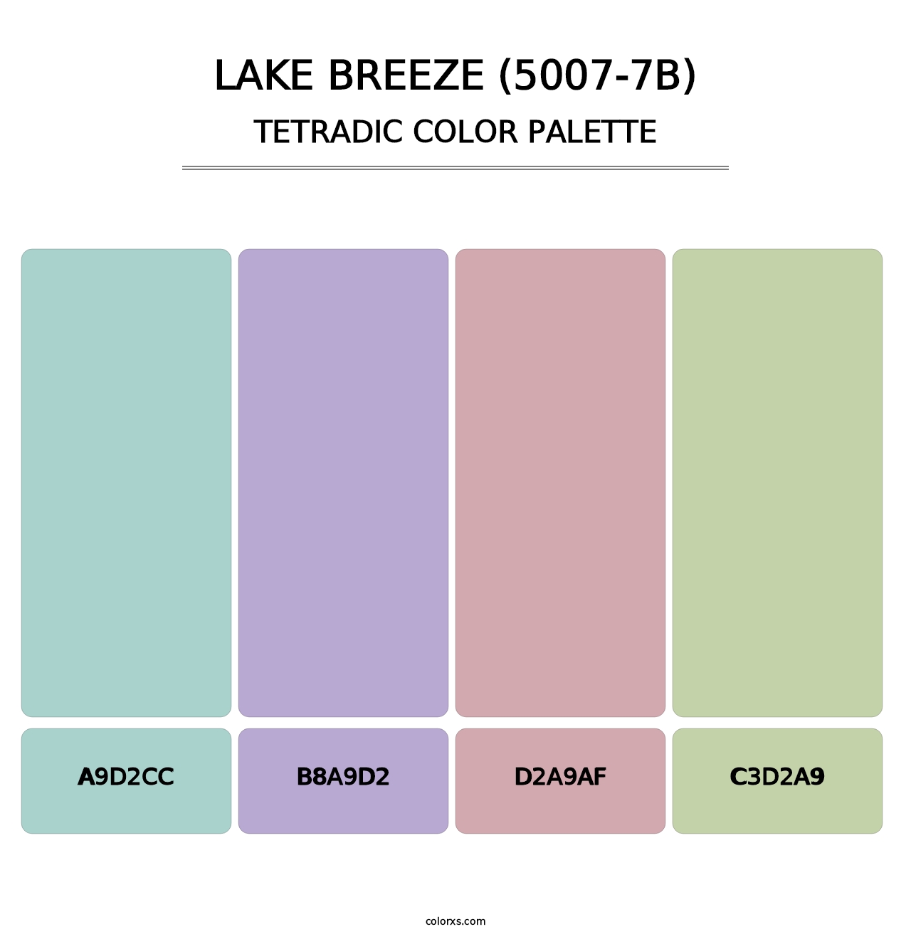 Lake Breeze (5007-7B) - Tetradic Color Palette