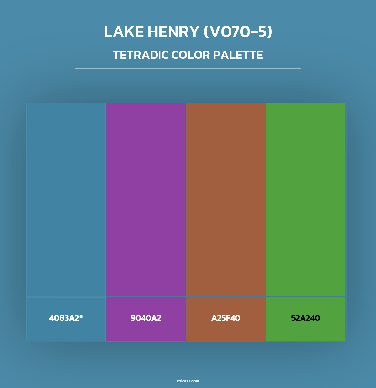 Lake Henry (V070-5) - Tetradic Color Palette