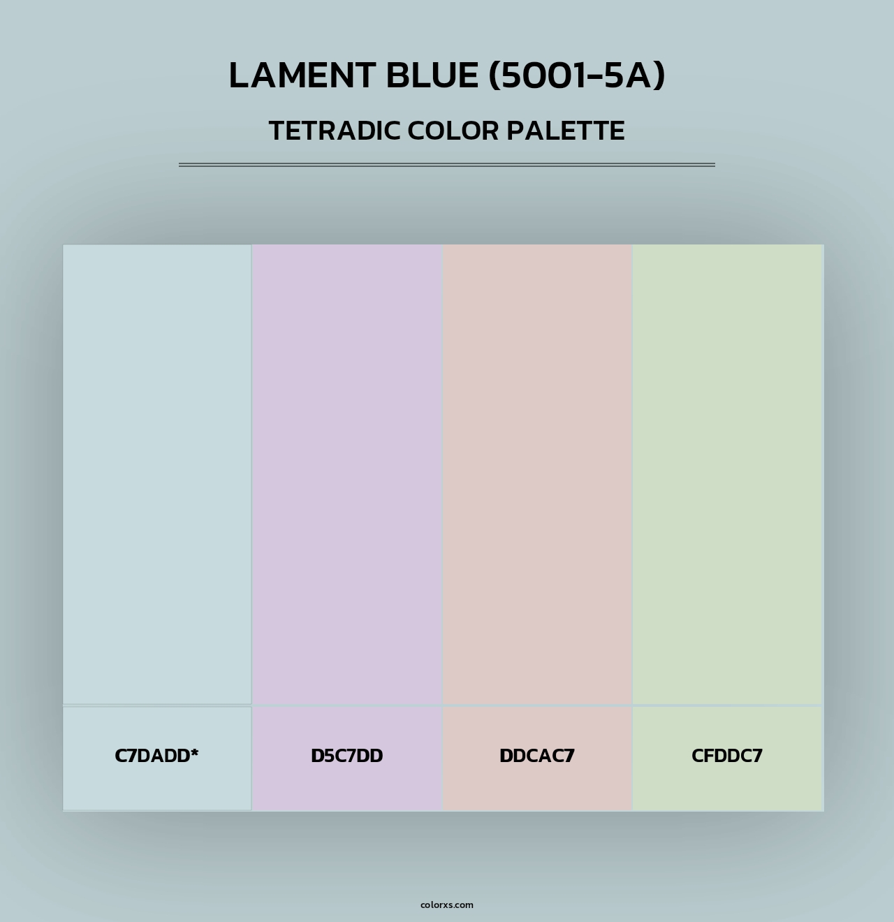 Lament Blue (5001-5A) - Tetradic Color Palette