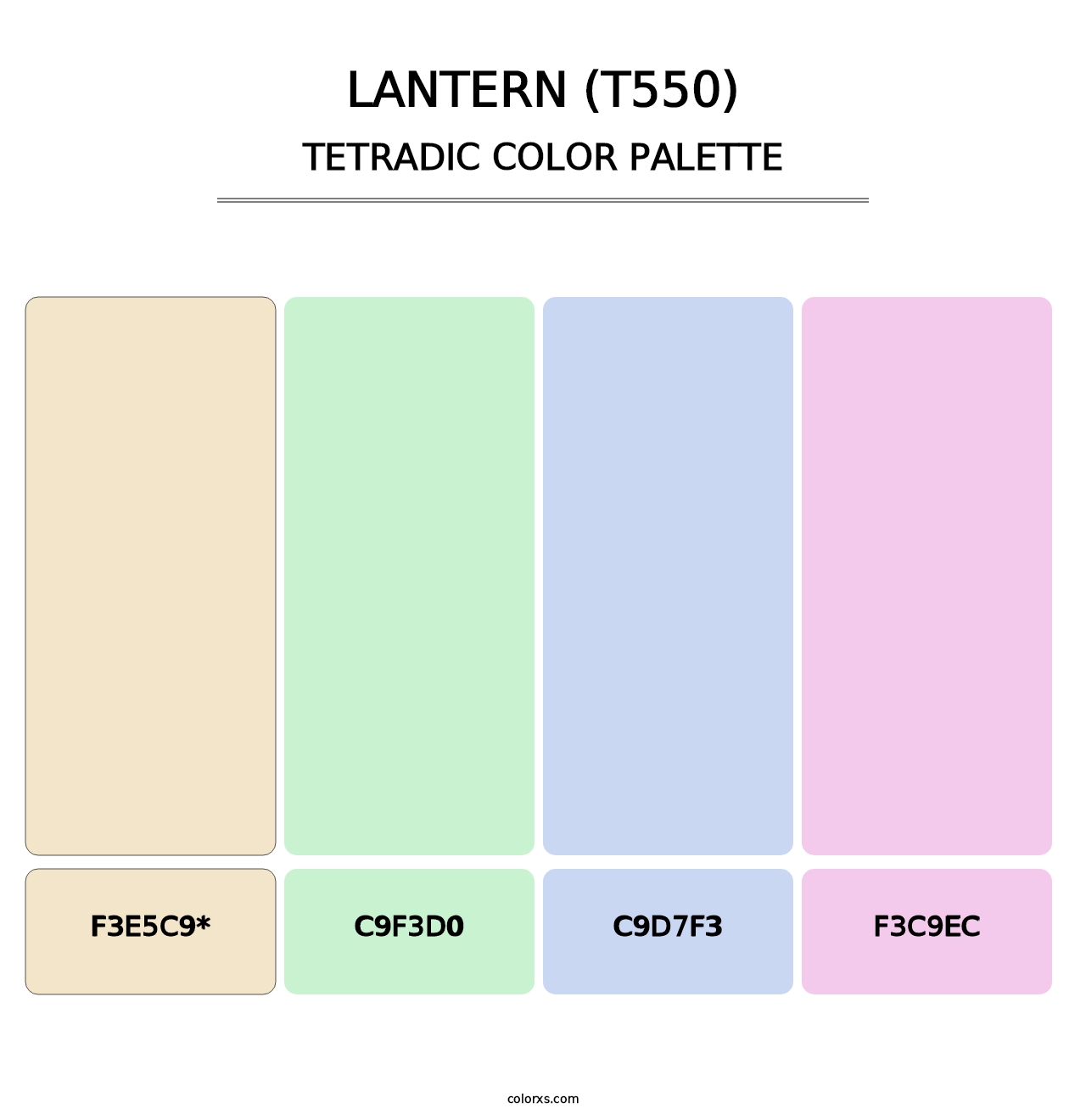 Lantern (T550) - Tetradic Color Palette