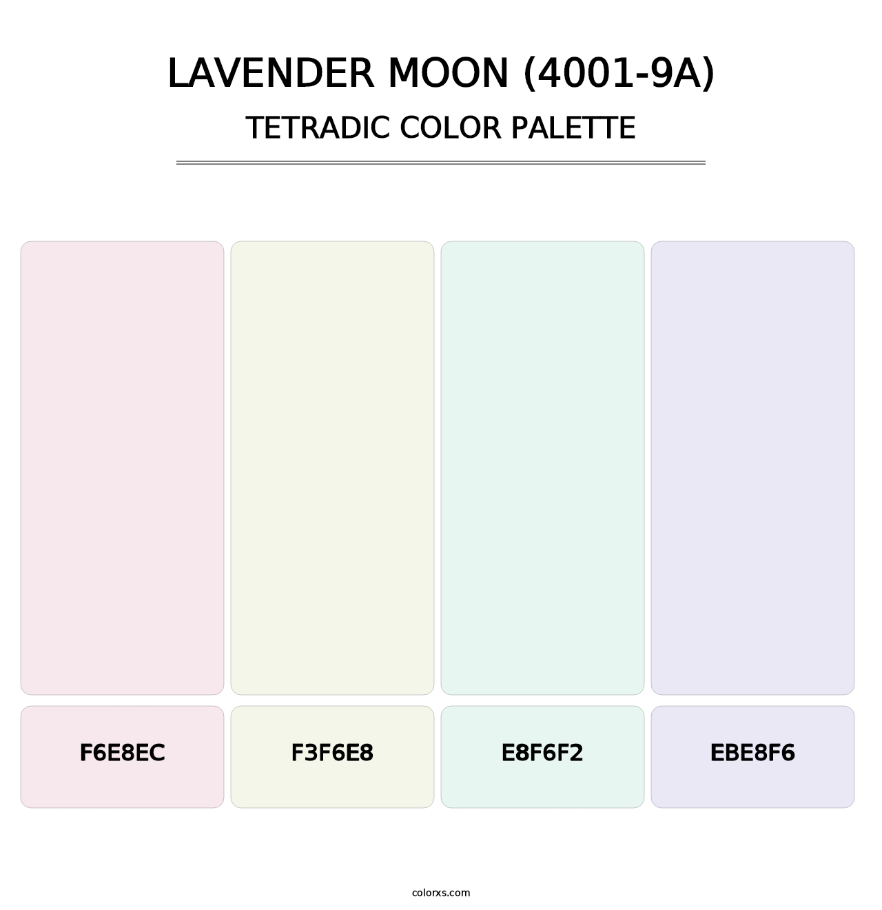 Lavender Moon (4001-9A) - Tetradic Color Palette