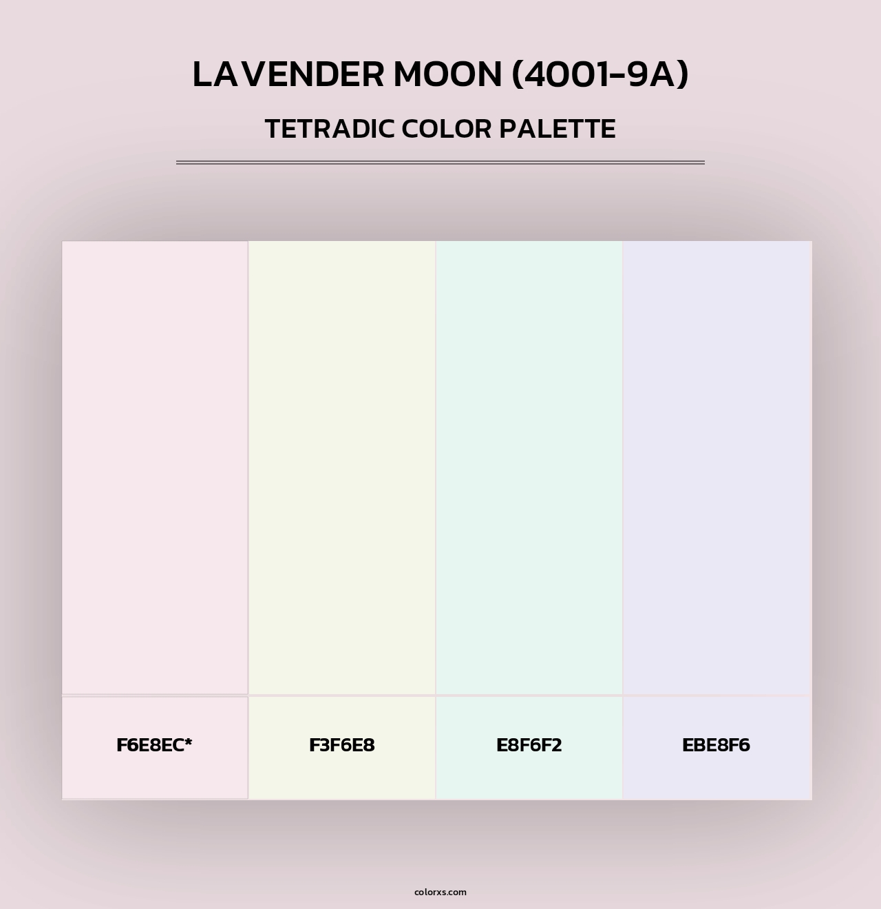 Lavender Moon (4001-9A) - Tetradic Color Palette