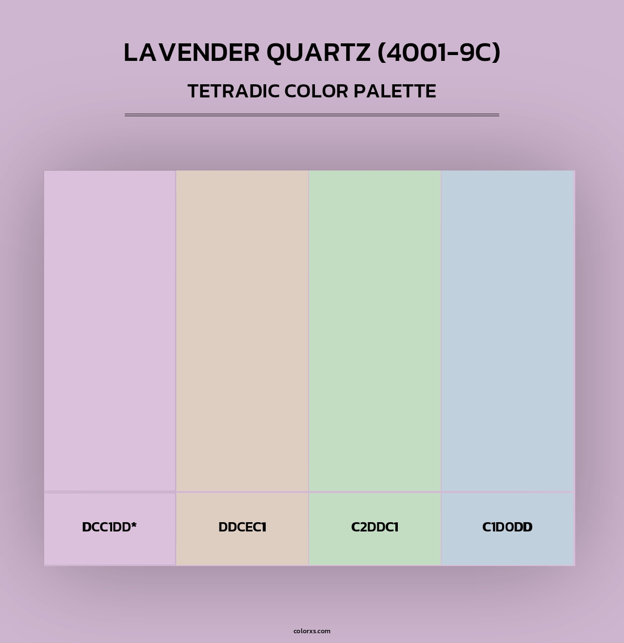 Lavender Quartz (4001-9C) - Tetradic Color Palette