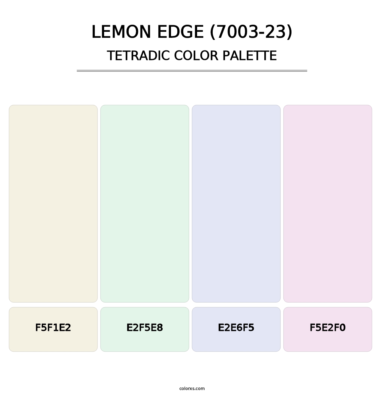 Lemon Edge (7003-23) - Tetradic Color Palette