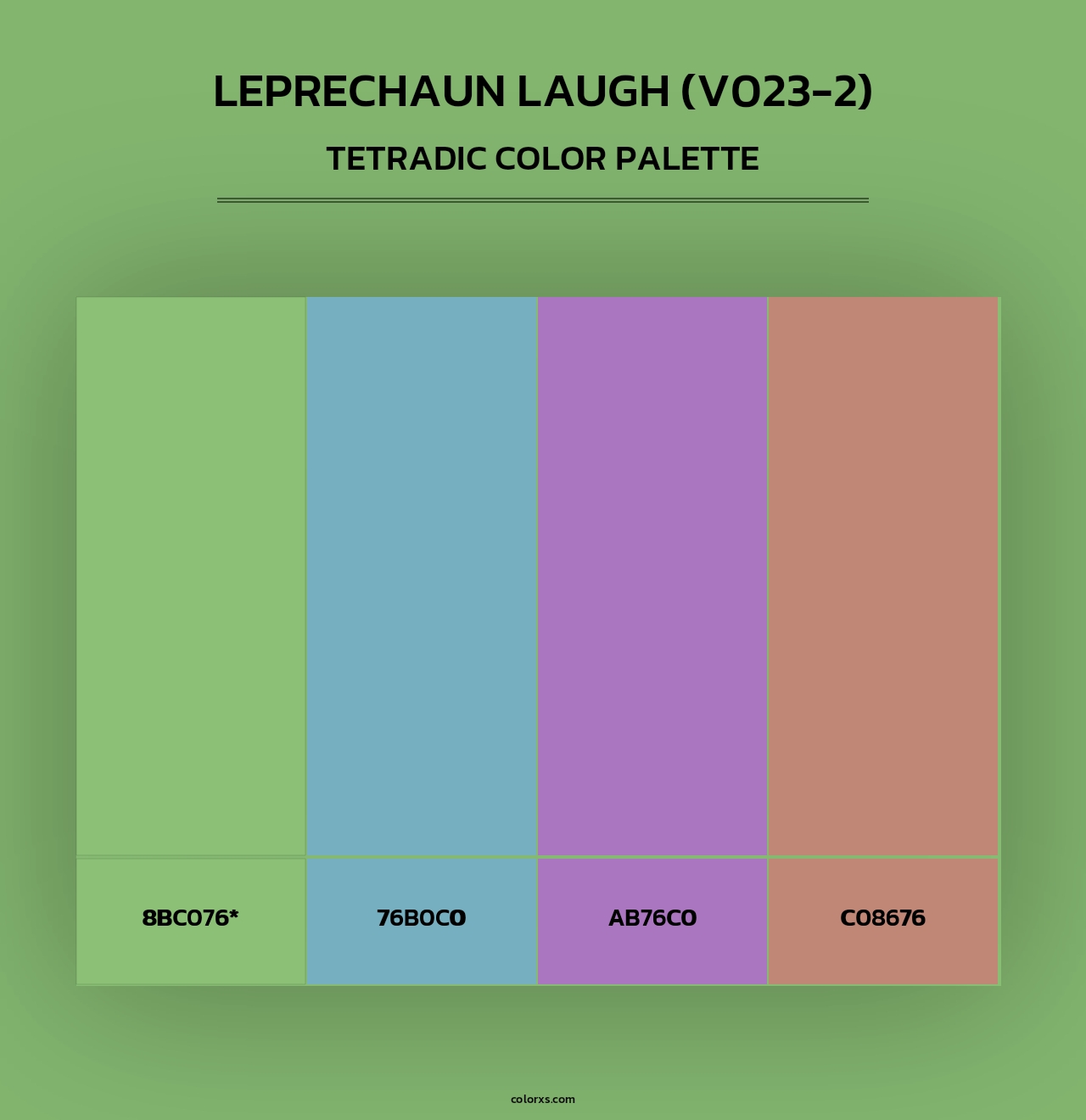 Leprechaun Laugh (V023-2) - Tetradic Color Palette