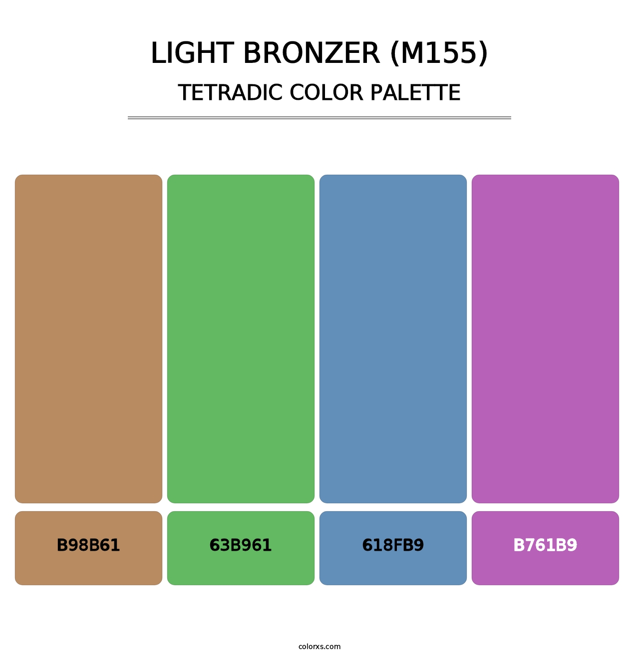 Light Bronzer (M155) - Tetradic Color Palette